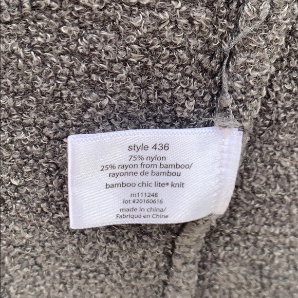 Barefoot Dreams Bamboo Chic Lite Grey Cardigan S/M - Picture 7 of 7